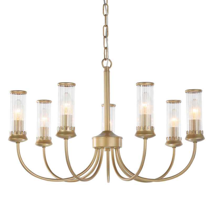 Люстра Morgane Chandelier gold 66 Золотой Прозрачный в Казани | Loft Concept 