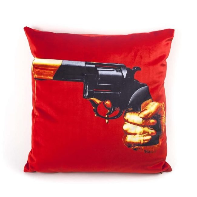 Подушка Seletti Cushion  Revolver Toiletpaper Красный в Казани | Loft Concept 