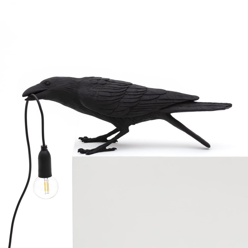 Настольная лампа Seletti Bird Lamp Black  Playing Черный в Казани | Loft Concept 