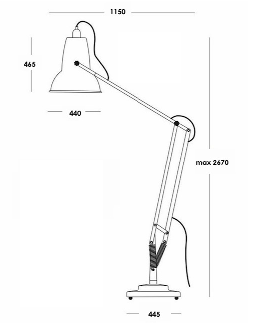 Напольная лампа Anglepoise Giant 1227 Floor Lamp в Казани