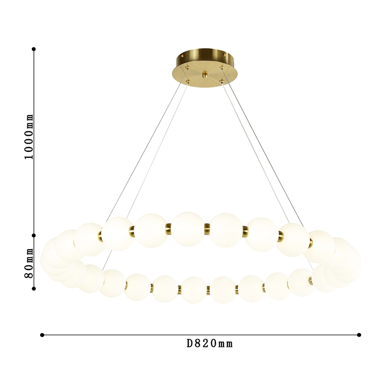 Люстра с плафоном из акриловых шаров PEARLS  в Казани
