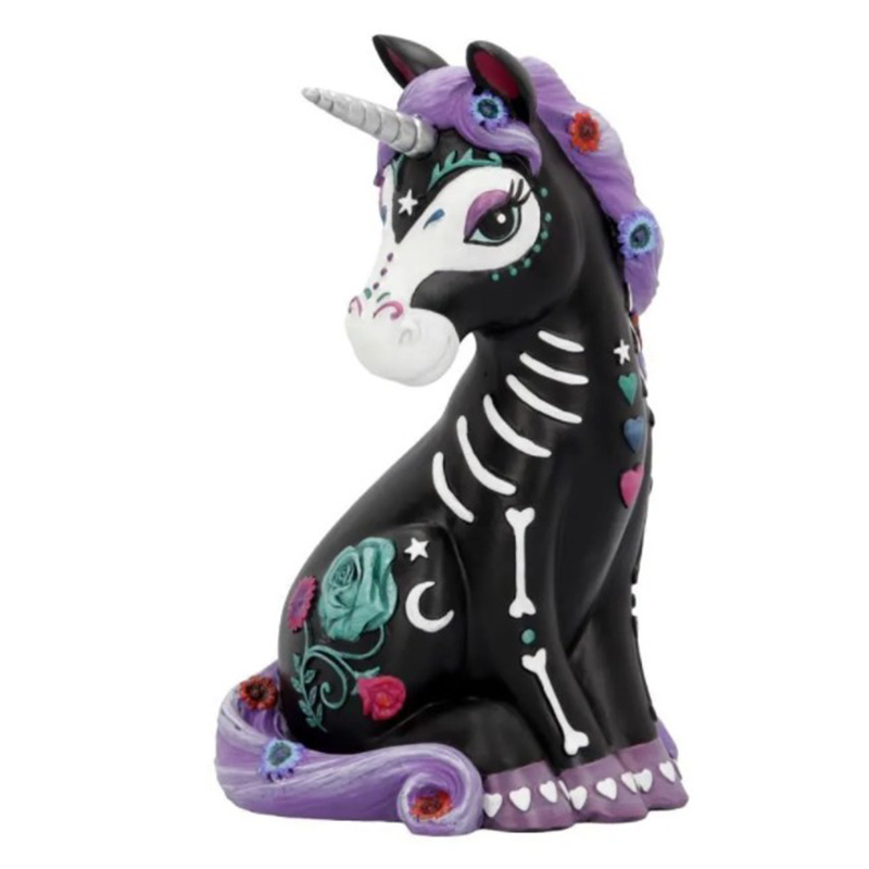 Статуэтка Patterned Unicorn Черный Фиолетовый Белый Статуэтка Patterned Unicorn Черный Фиолетовый Белый в Казани | Loft Concept