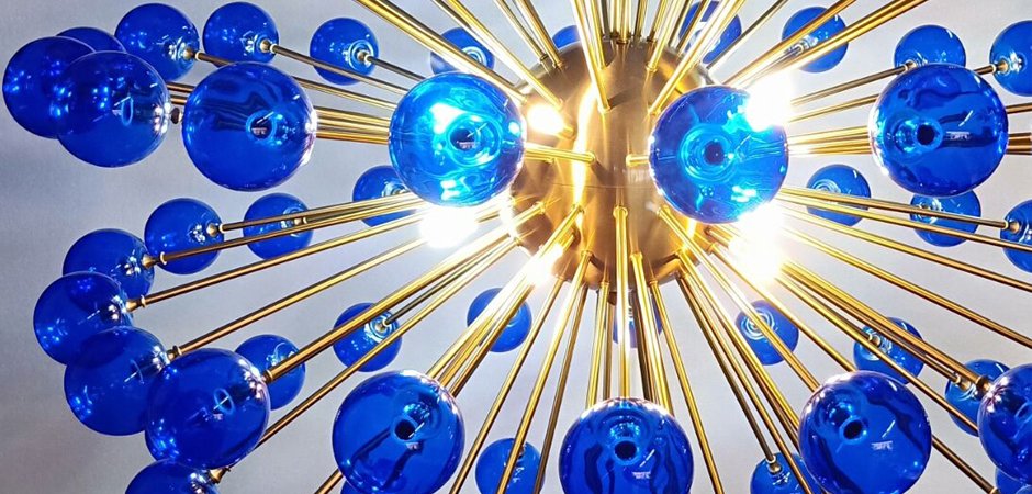 Люстра BLUE MURANO SPUTNIK DV5513 Люстра BLUE MURANO SPUTNIK DV5513 - Loft-Concept в Казани