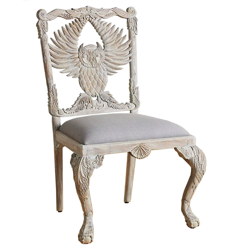 Стул Handcarved Menagerie Owl Dining Chair Светлый дуб в Казани | Loft Concept 