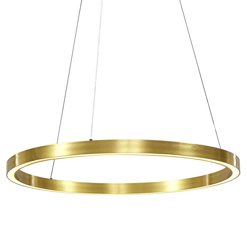 Люстра Ring Gold Horizontal Chandelier Золотой в Казани | Loft Concept 