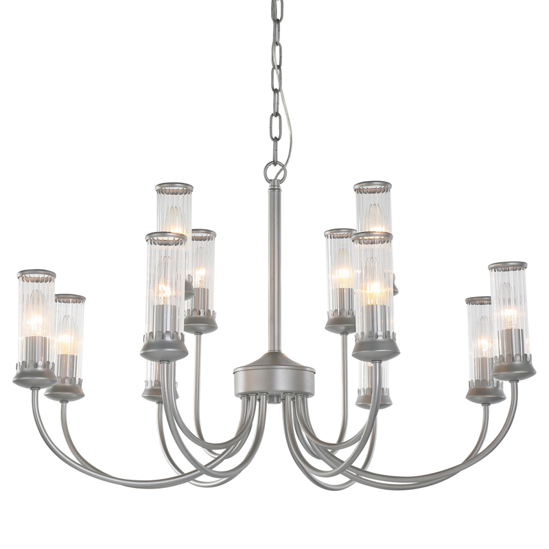 Люстра Morgane Chandelier silver 78 Серебряный Прозрачный в Казани | Loft Concept 