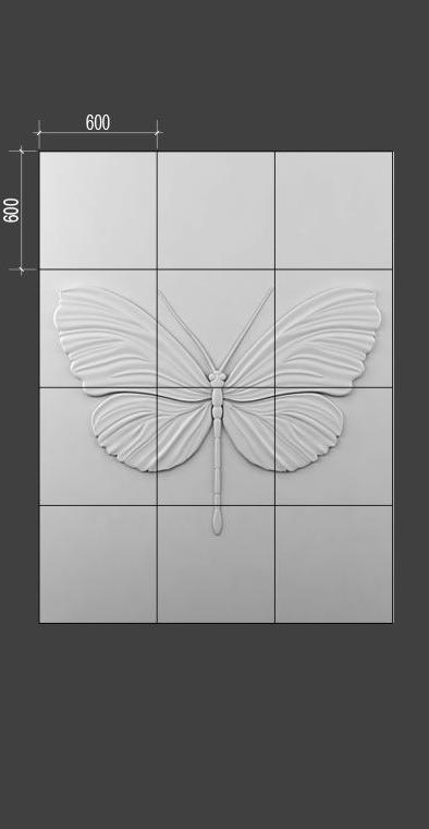 Барельеф BUTTERFLY в Казани
