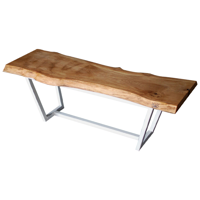 Кофейный стол Woodard Industrial Metal Rust Coffee Table Светлый дуб Белый в Казани | Loft Concept 