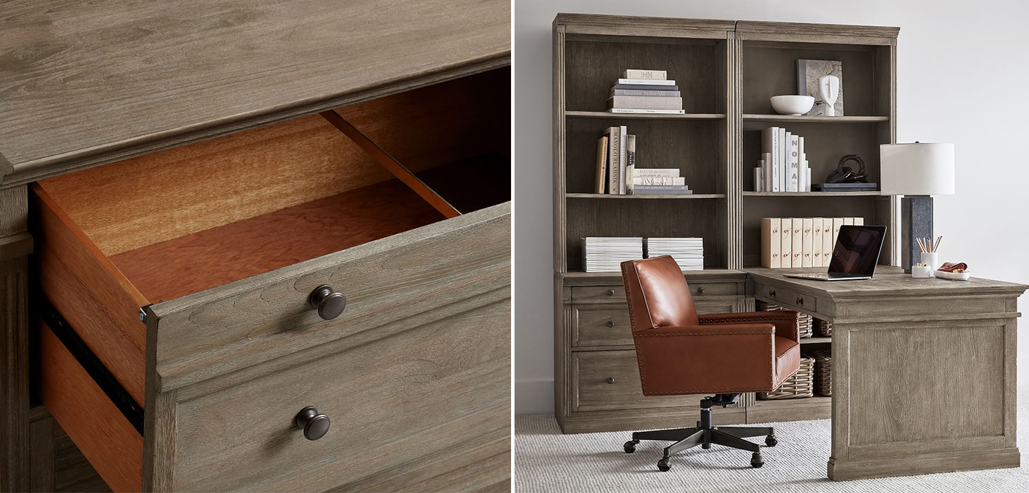 Рабочий стол-стеллаж Benjamin Side - фото №1