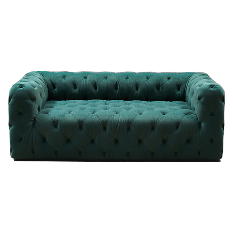 Диван Soho tufted green velor Изумрудный в Казани | Loft Concept 