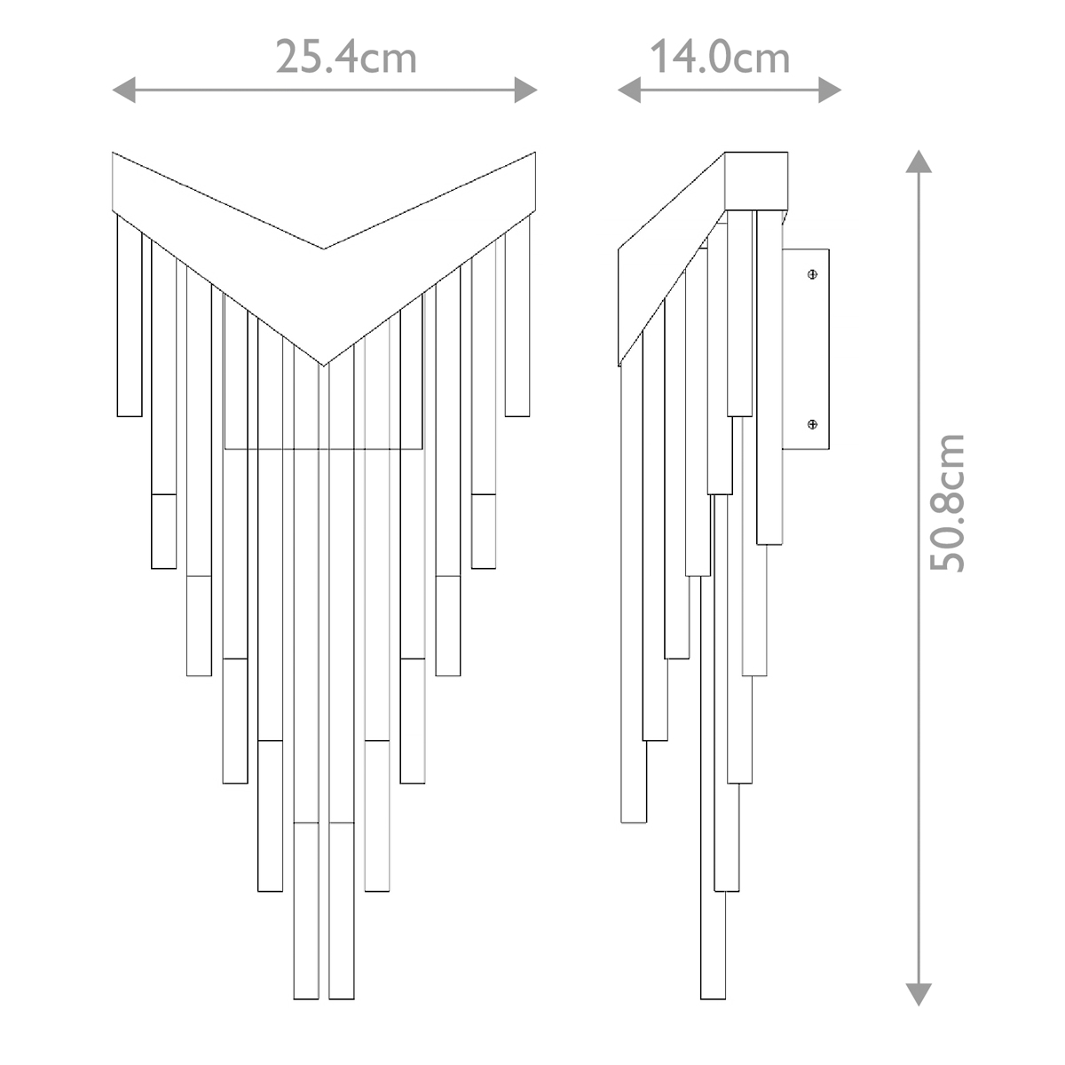 Бра с длинными прозрачными трубками Eurofase в Казани