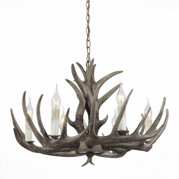 Люстра Hornland Chandelier 6 Grey Серый в Казани | Loft Concept 