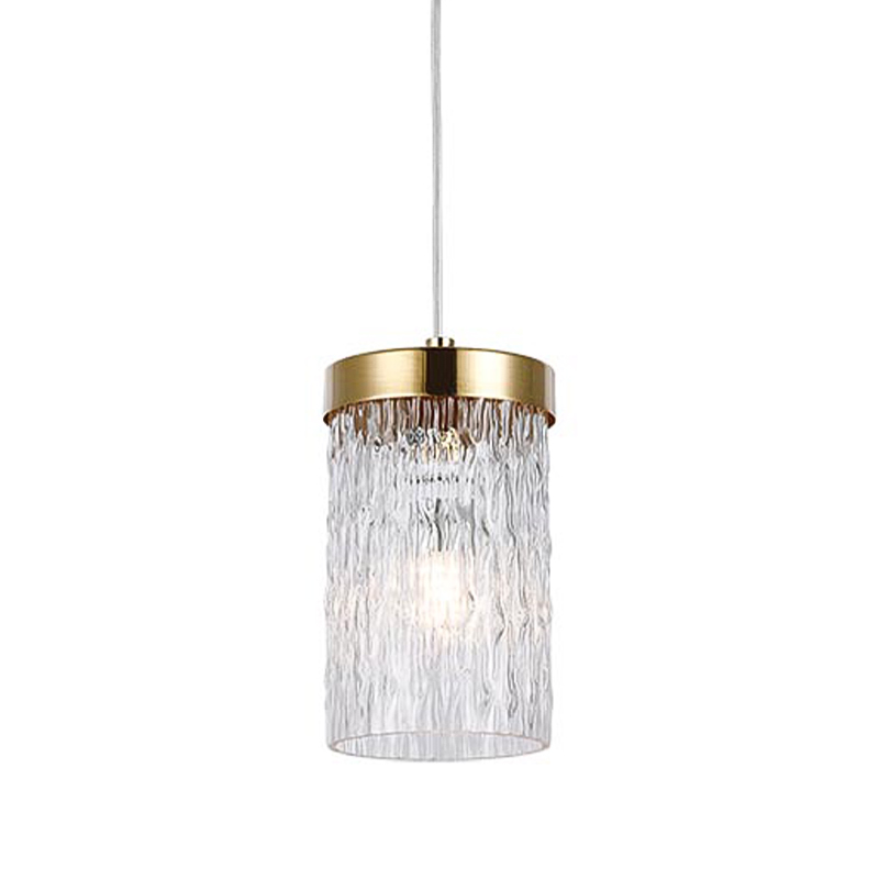 Подвесной светильник Estebe Gold Glass Hanging Lamp Золотой Прозрачный в Казани | Loft Concept 