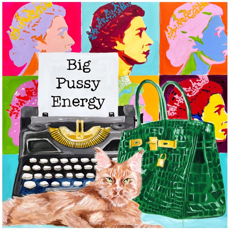 Картина Big Pussy Energy Мульти в Казани | Loft Concept 