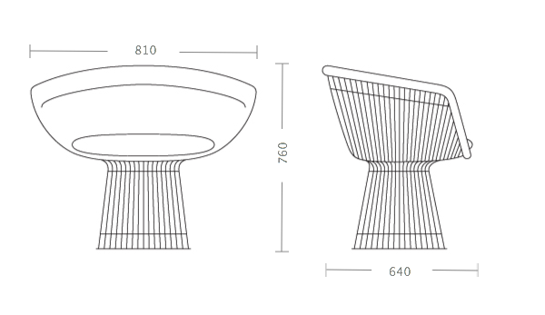 Кресло Platner lounge в Казани