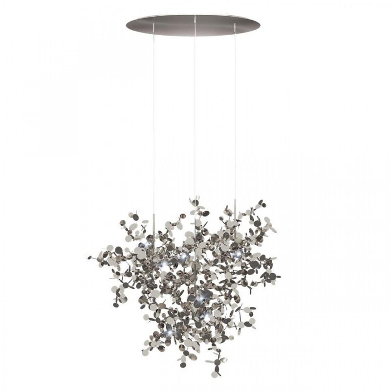 Люстра Terzani Argent Suspension Silver Pendant lamp диаметр 85 Серебряный в Казани | Loft Concept 