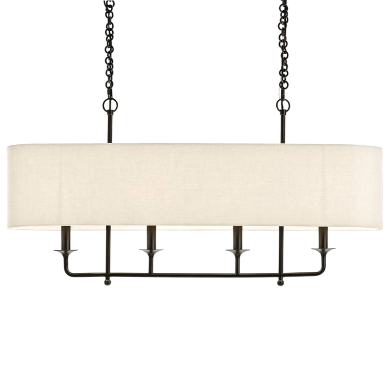 Люстра Arteriors BEATTY CHANDELIER Черный Бежевый в Казани | Loft Concept 