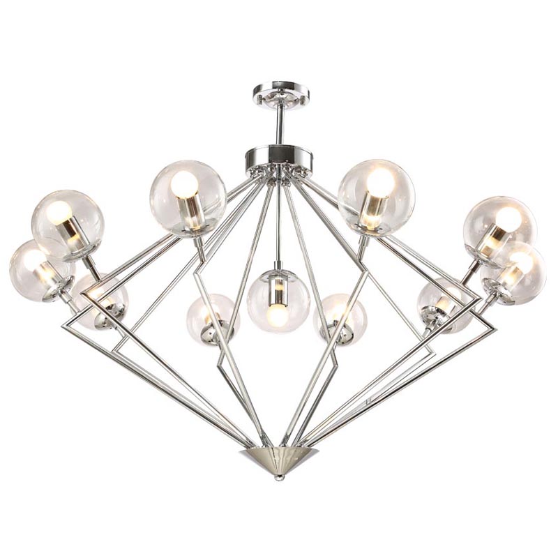 Люстра Liebaud Chandelier 11 lamp Хром в Казани | Loft Concept 