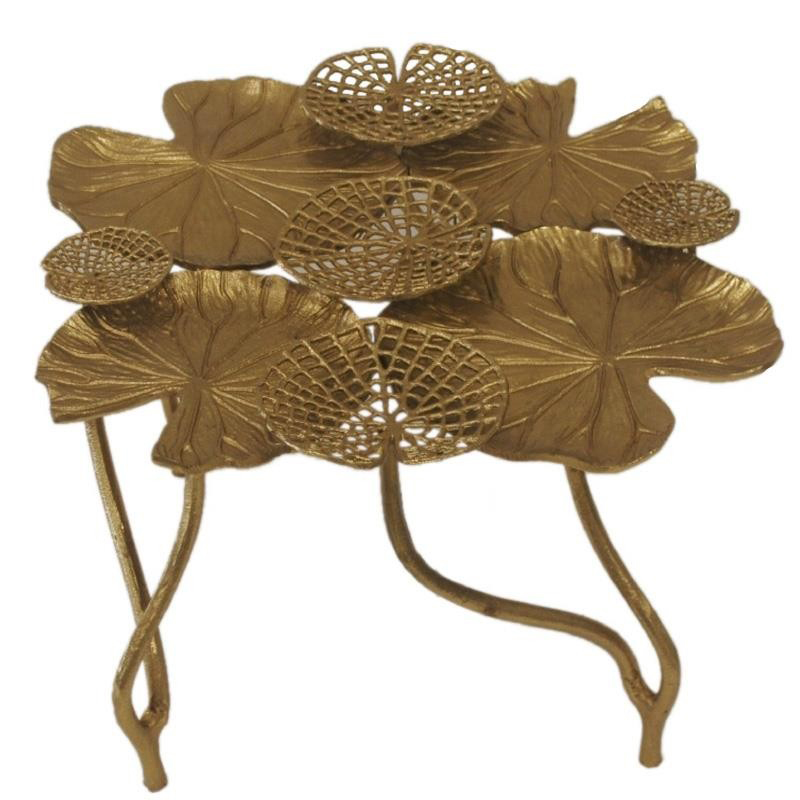 Кофейный стол Water Lily Leaves Table Золотой в Казани | Loft Concept 