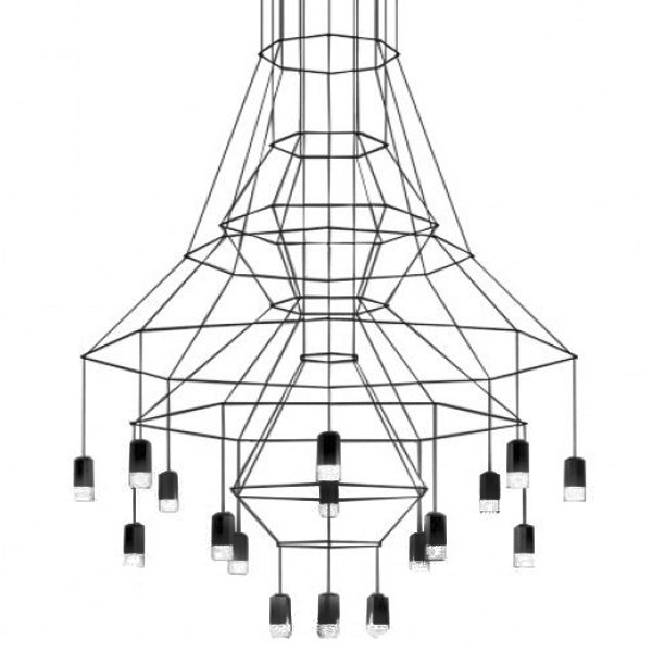 Подвесной светильник Vibia Wireflow 0315 Черный в Казани | Loft Concept 