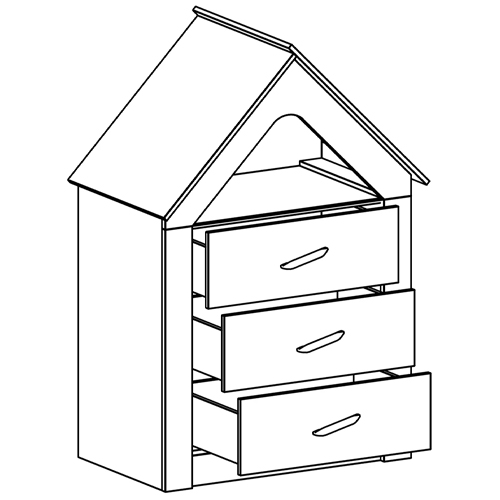 Комод в детскую Tiny Town Chest of Drawers в Казани