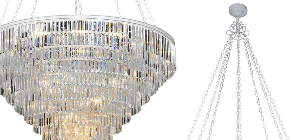 Большая Многоярусная люстра ODEON CLEAR GLASS 11-TIER диаметр 160 см Большая Многоярусная люстра ODEON CLEAR GLASS 11-TIER диаметр 160 см - Loft-Concept в Казани