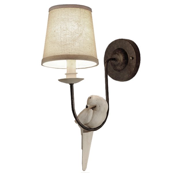 Бра Norman Bird Wall Lamp One II ivory ( слоновая кость ) в Казани | Loft Concept 