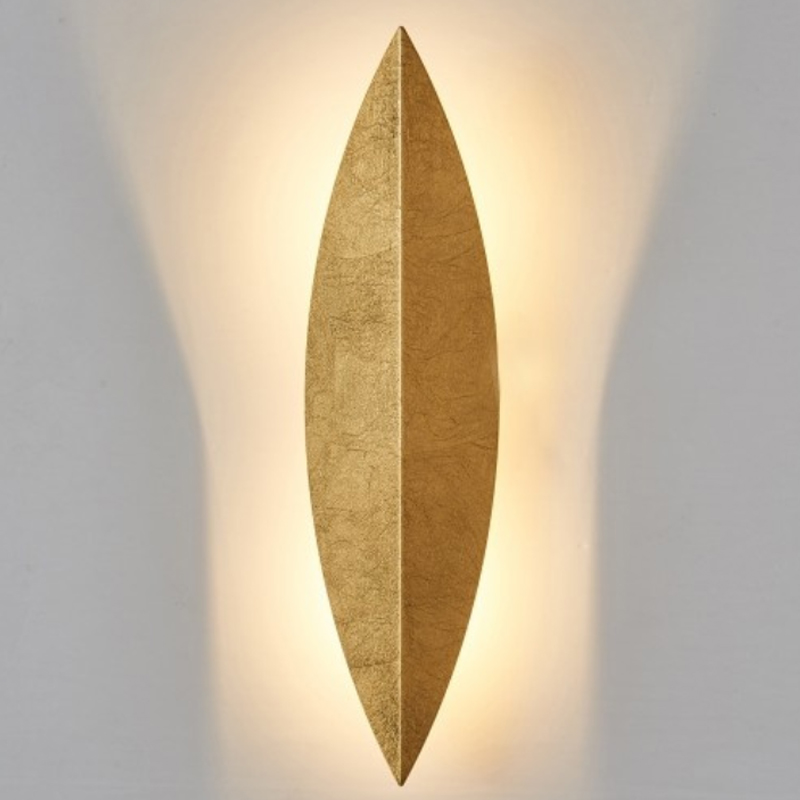 Art Deco Leaf Wall Lamp Gold Золотой в Казани | Loft Concept 