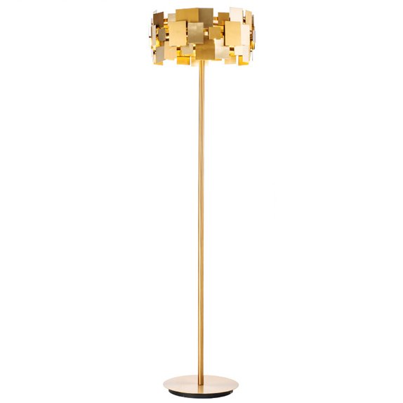 Торшер Gold Plate Floor Lamp  в Казани | Loft Concept 