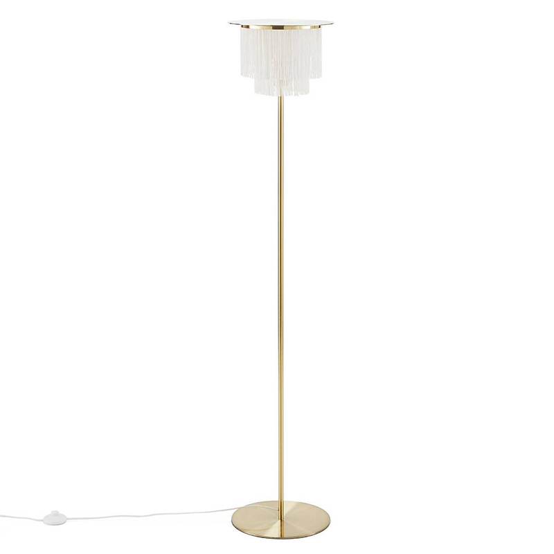 Торшер Houtique Floor lamp Cream Кремовый Латунь в Казани | Loft Concept 