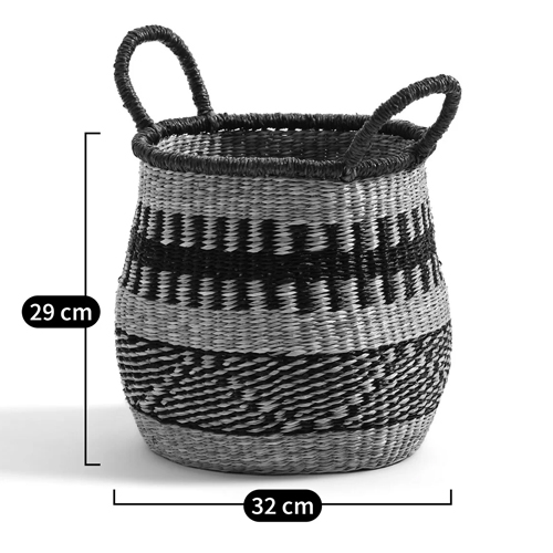 Круглая плетеная корзина Oyana Wicker Basket в Казани