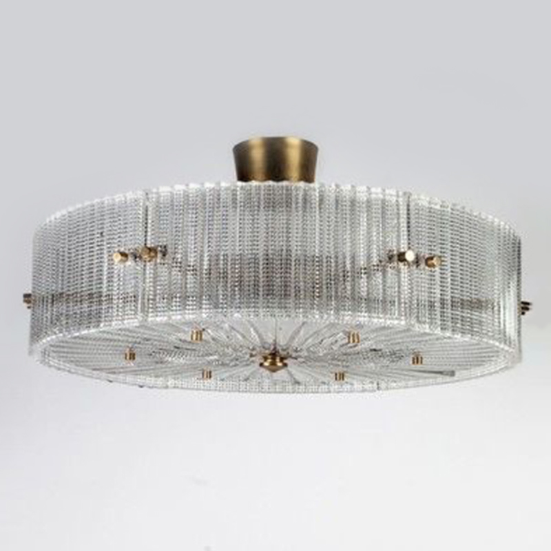 Потолочный светильник Cillian Ceiling Lamp Латунь Прозрачный в Казани | Loft Concept 