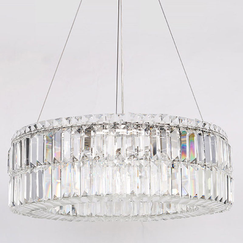 Люстра Darleen Crystal Nickel Chandelier 12 Никель Прозрачный (Transparent) в Казани | Loft Concept 