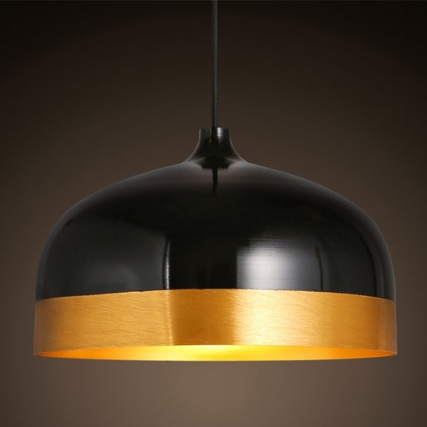 Подвесной светильник Cone Lux Pendant Black Черный Глянцевое золото в Казани | Loft Concept 