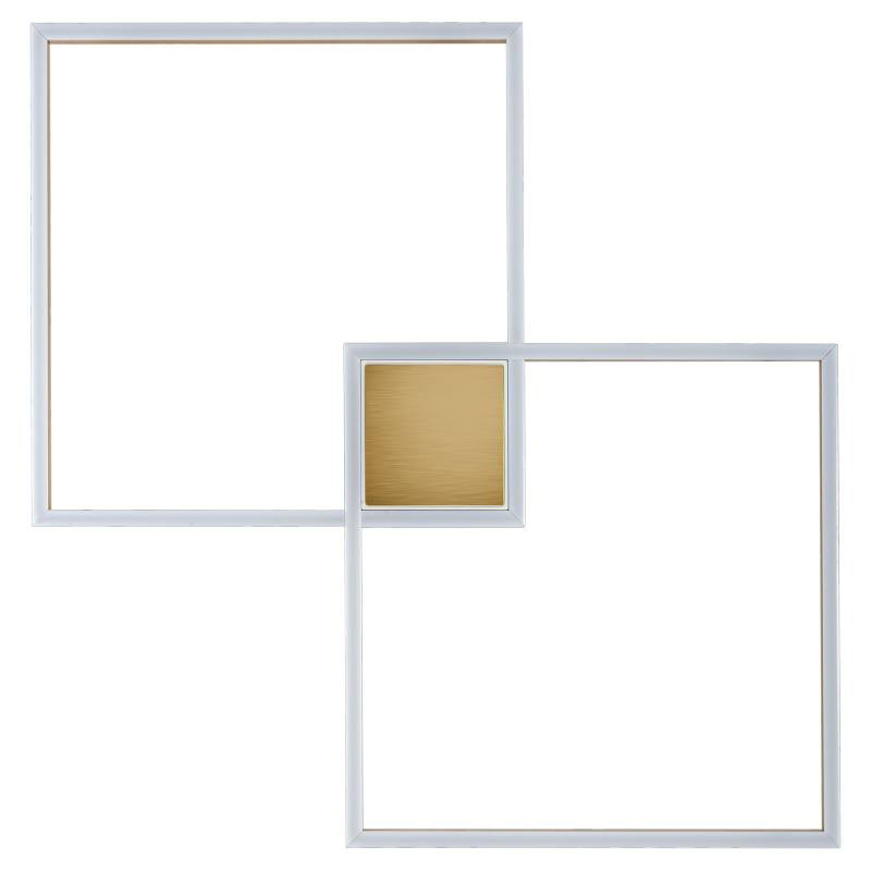 Потолочный светильник Squares Geometrical Shape Ceiling Light Золотой Белый в Казани | Loft Concept 