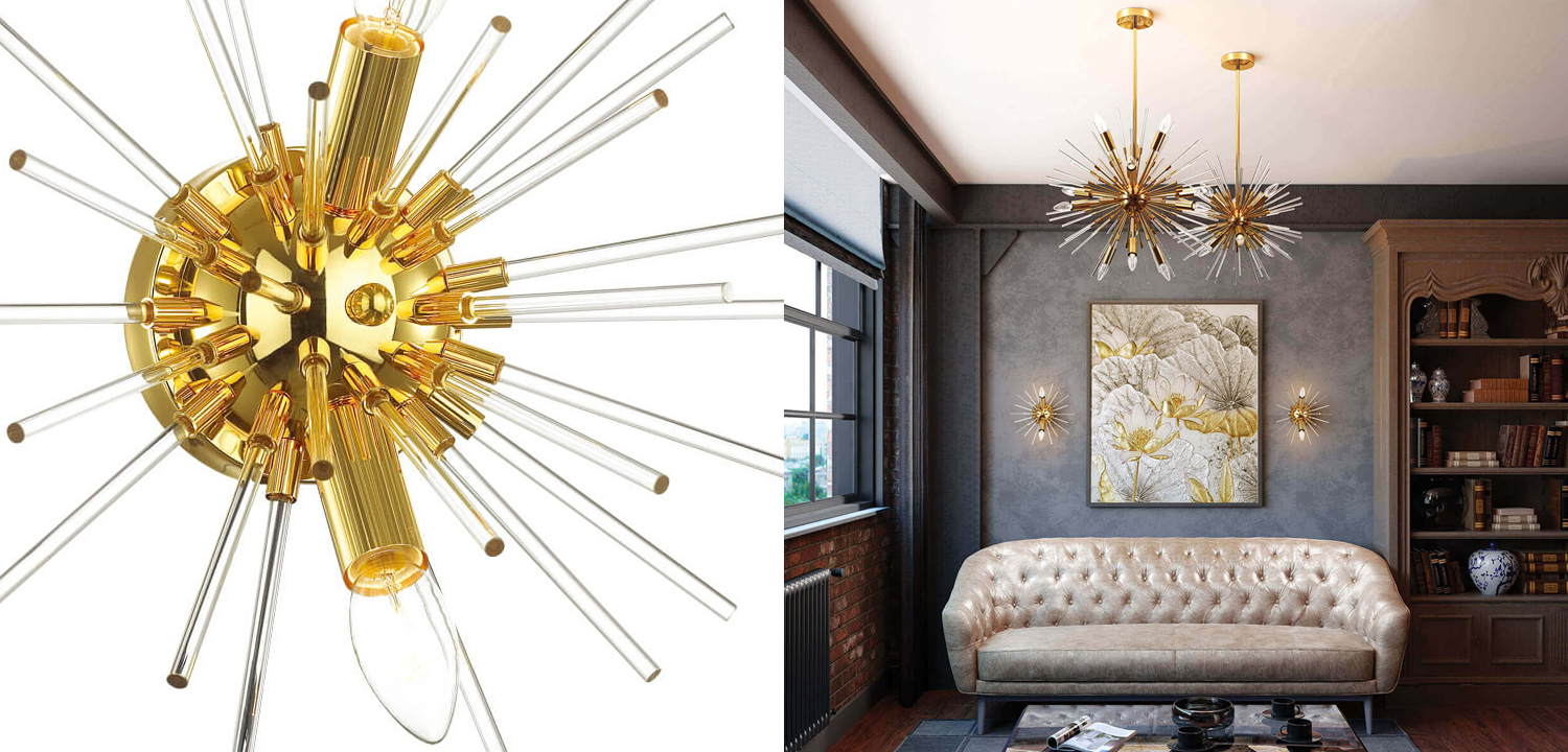 Бра Varg Sputnik Sconce Gold - фото