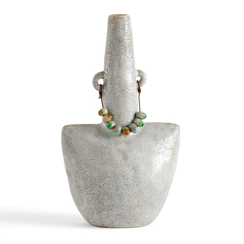 Ваза Ceramic Vase Beads On The Ears Бежевый в Казани | Loft Concept 