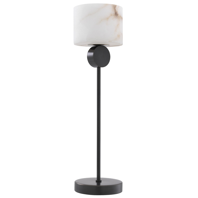 Настольная лампа Eichholtz Table Lamp Etruscan Bronze Темная бронза Белый в Казани | Loft Concept 