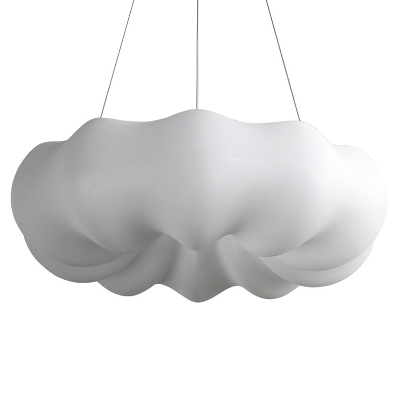 Подвесной светильник светодиодный из стали с пультом Cloudy Light White Белый в Казани | Loft Concept 