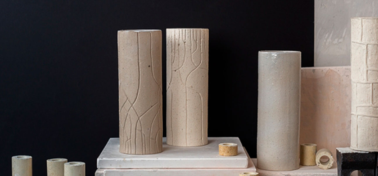 Ваза "Цилиндр" коллекция шамот - фото