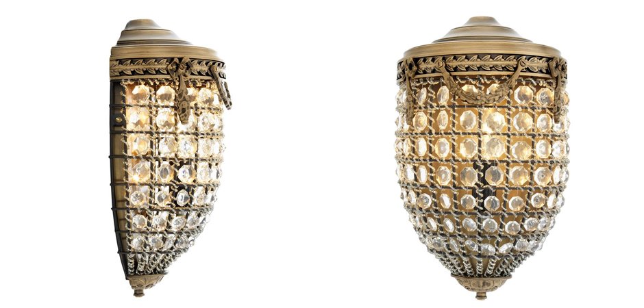 Бра Eichholtz Wall Lamp Emperor Brass - Loft-Concept в Казани