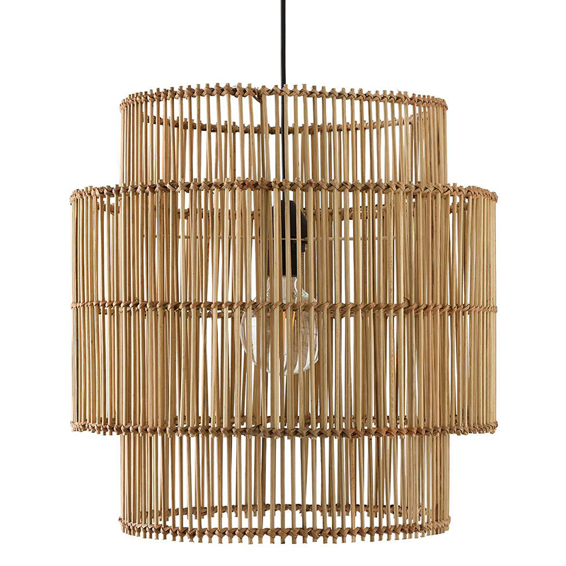 Подвесной светильник Larsen Wicker Bamboo Бежевый в Казани | Loft Concept 