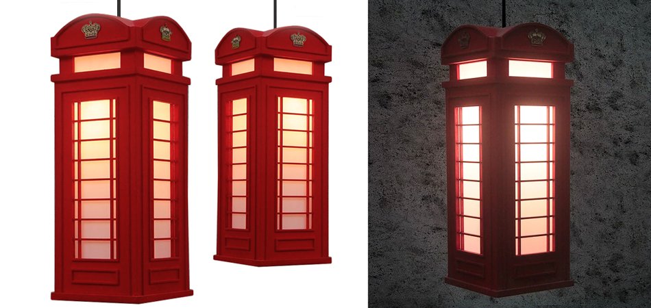 Подвесной светильник London Phone Booth Pendant - Loft-Concept в Казани