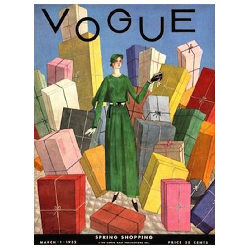 Постер Vogue Cover 1932 March  в Казани | Loft Concept 