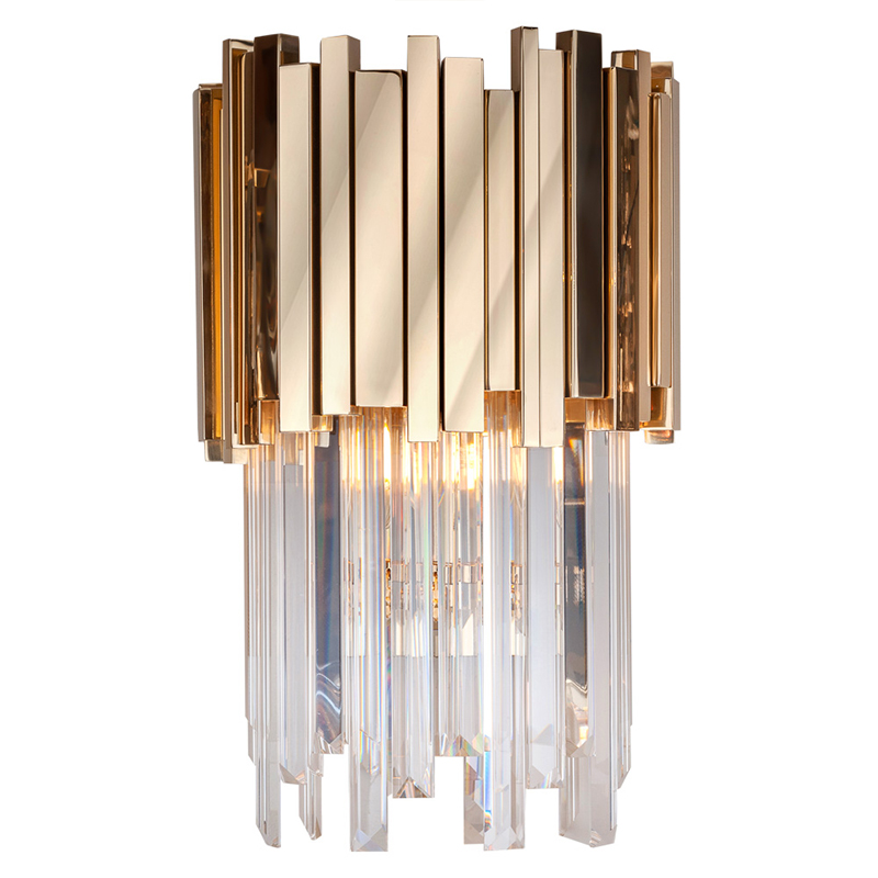 Бра Luxxu Modern Cascade Wall Lamp Gold 40 Золотой Прозрачное Стекло в Казани | Loft Concept 