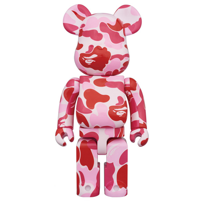 Статуэтка Bearbrick Camouflage Pink Розовый Красный в Казани | Loft Concept 