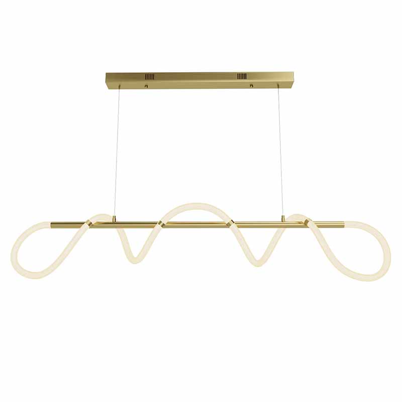 Люстра Luke Lampco Tracer Chandelier Gold Line Белый Золотой в Казани | Loft Concept 