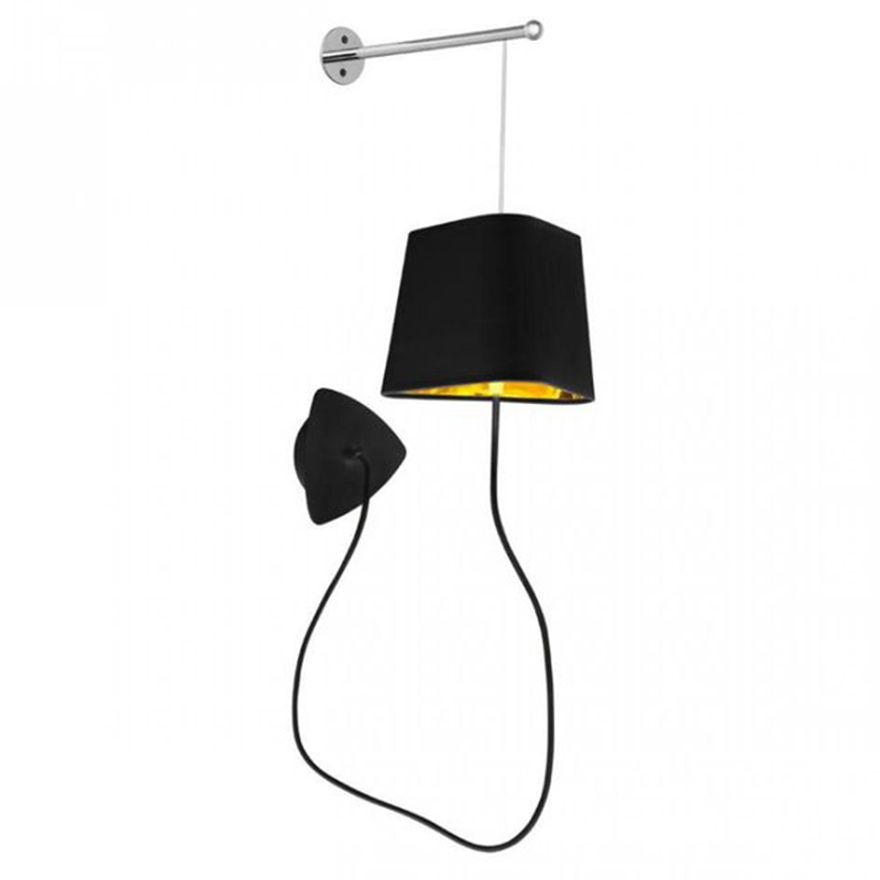 Бра Designheure Lighting Black Wall Lamp Золотой Черный в Казани | Loft Concept 