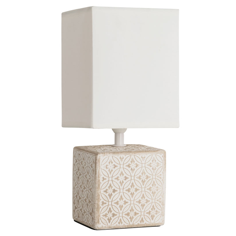 Настольная лампа Дизайнерская Lazio Ivory Table Lamp ivory ( слоновая кость ) в Казани | Loft Concept 