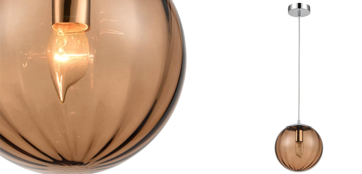 Подвесной светильник Hector brown - фото